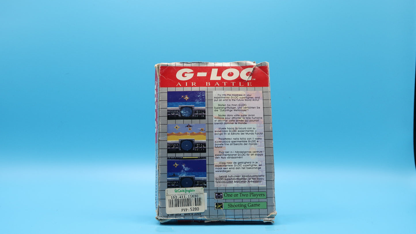 Sin Manual G-Loc Air Battle GAME GEAR