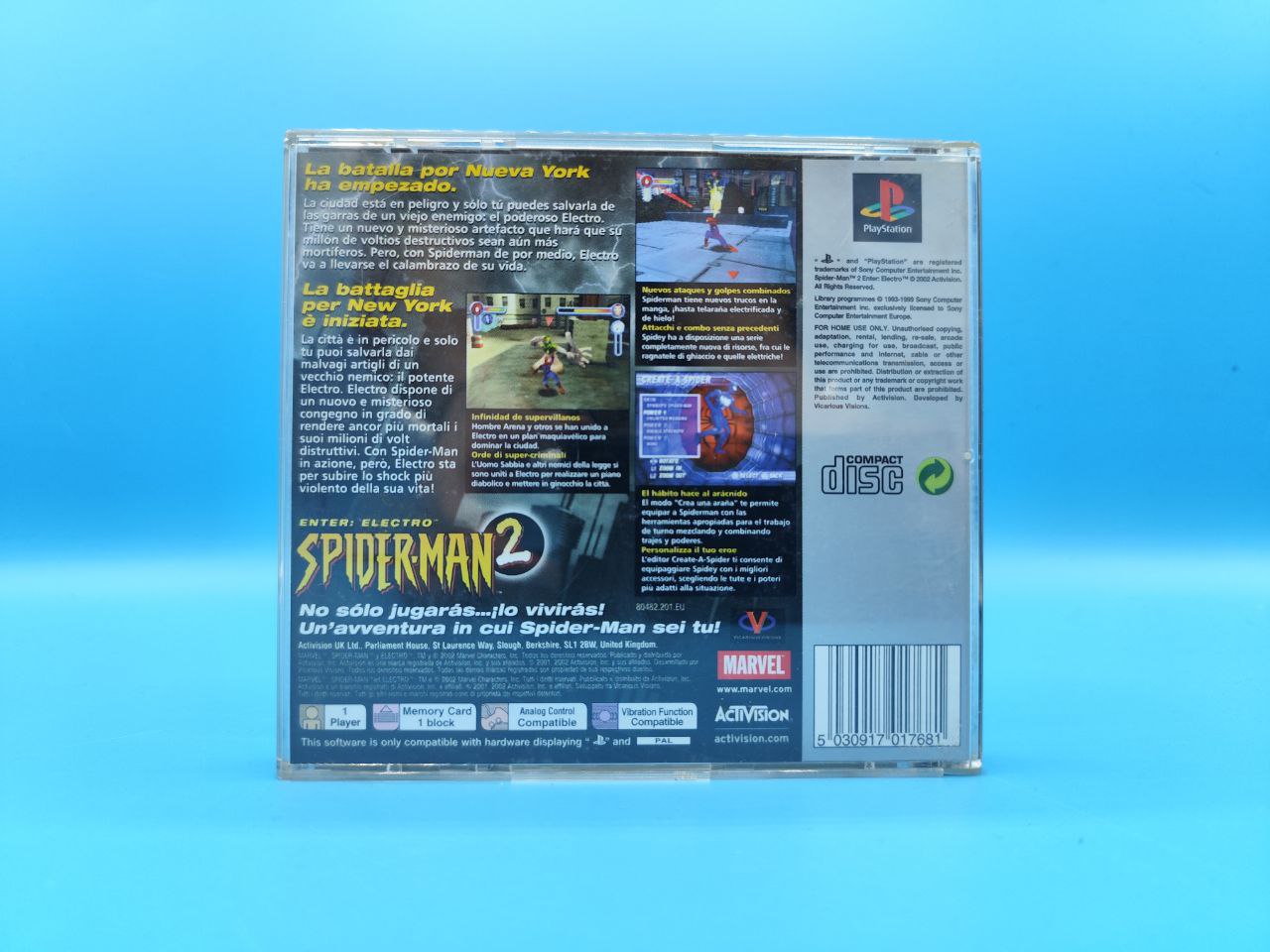 Sin Manual Spider-Man 2 Enter Electro Platinum PLAYSTATION