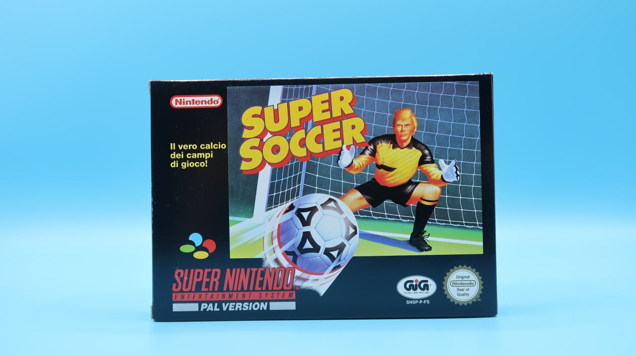 Super Soccer SUPER NINTENDO (Importación italiana)