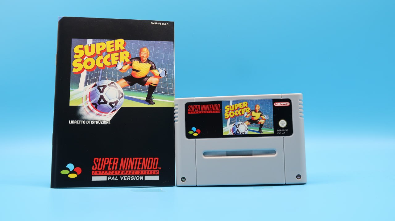 Super Soccer SUPER NINTENDO (Importación italiana)