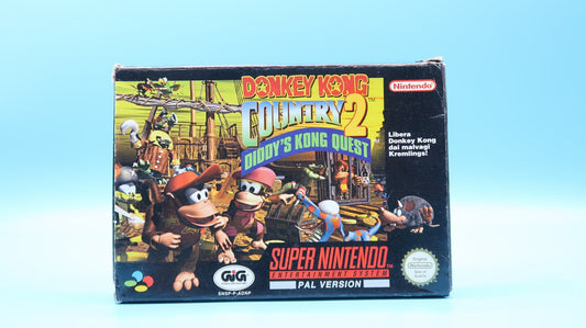 Sin Manual Donkey Kong Country 2 SUPER NINTENDO (Importación italiana)