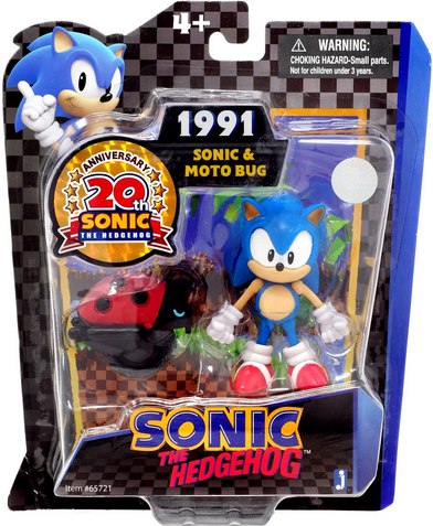 Figura Sonic and Moto Bug 20th Anniversary