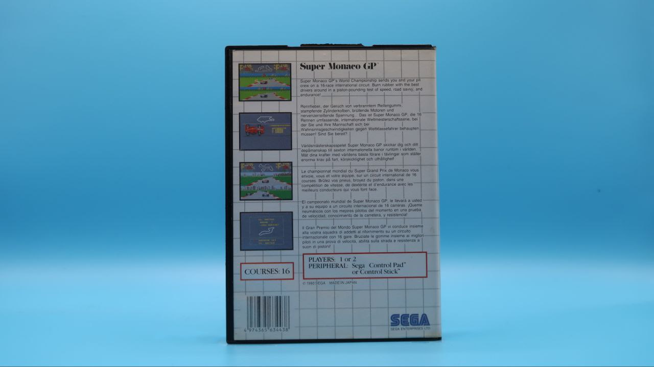 Sin Manual Super Monaco GP MASTER SYSTEM