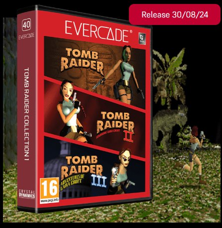 Cartucho Evercade Tomb Raider Collection 1 Nº40