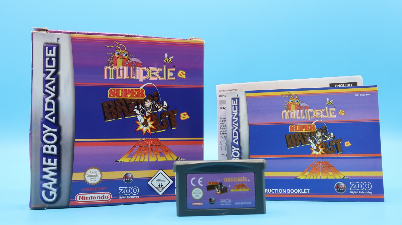 Lunar Lander + Millipede + Superbreakout GAME BOY ADVANCE