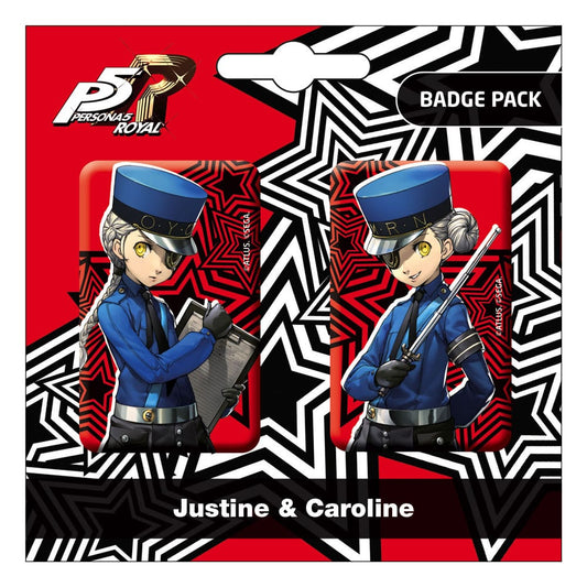 Pack de Chapas Justine/Caroline Persona 5 Royal