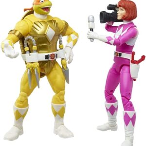 Pack Figuras Morphed Michelangelo & Morphed April Power Rangers TMNT Hasbro