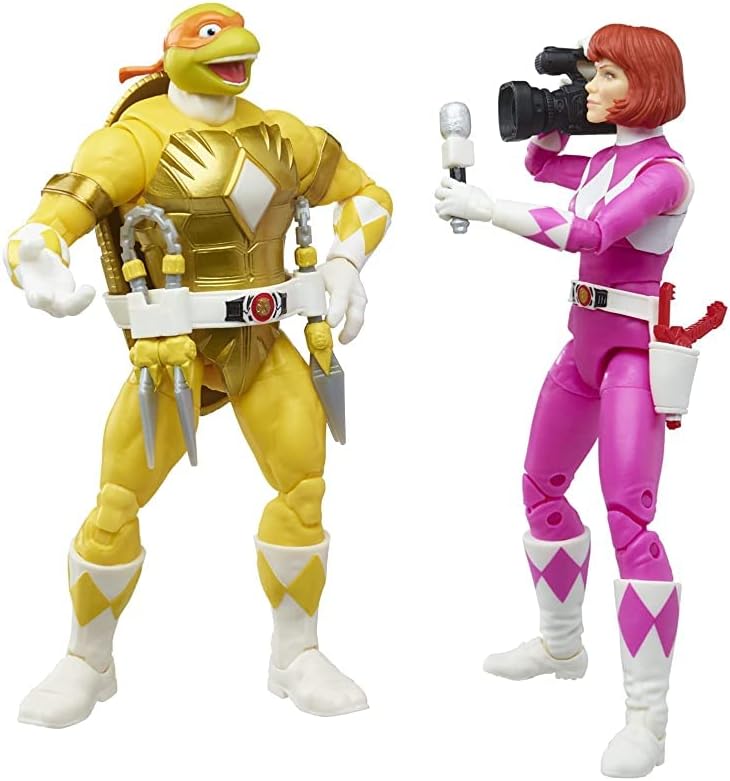 Pack Figuras Morphed Michelangelo & Morphed April Power Rangers TMNT Hasbro - Imagen 2