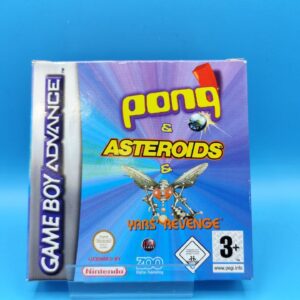Pong and Asteroids and Yars Revenge GAME BOY ADVANCE