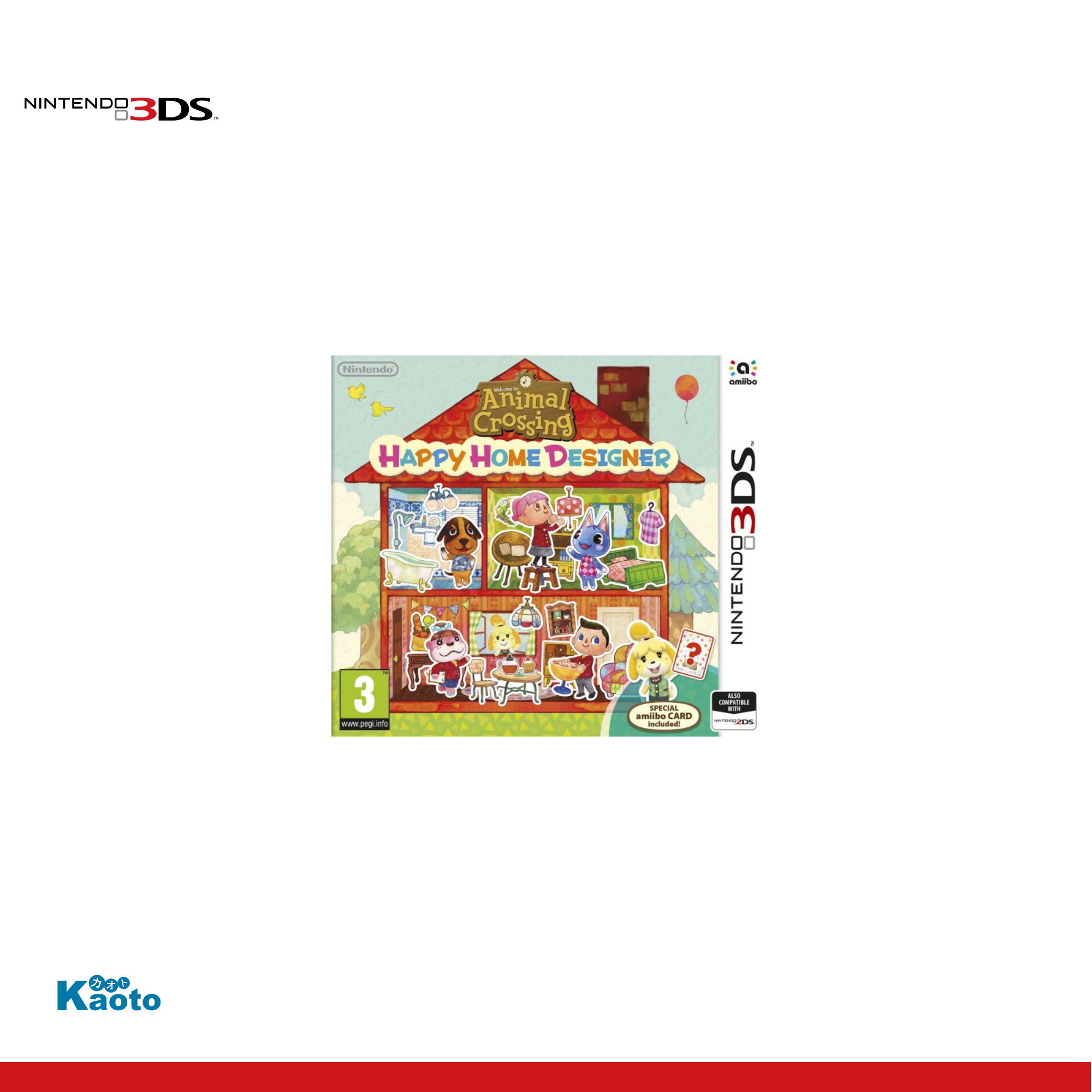 Animal Crossing Happy Home Designer NINTENDO 3DS