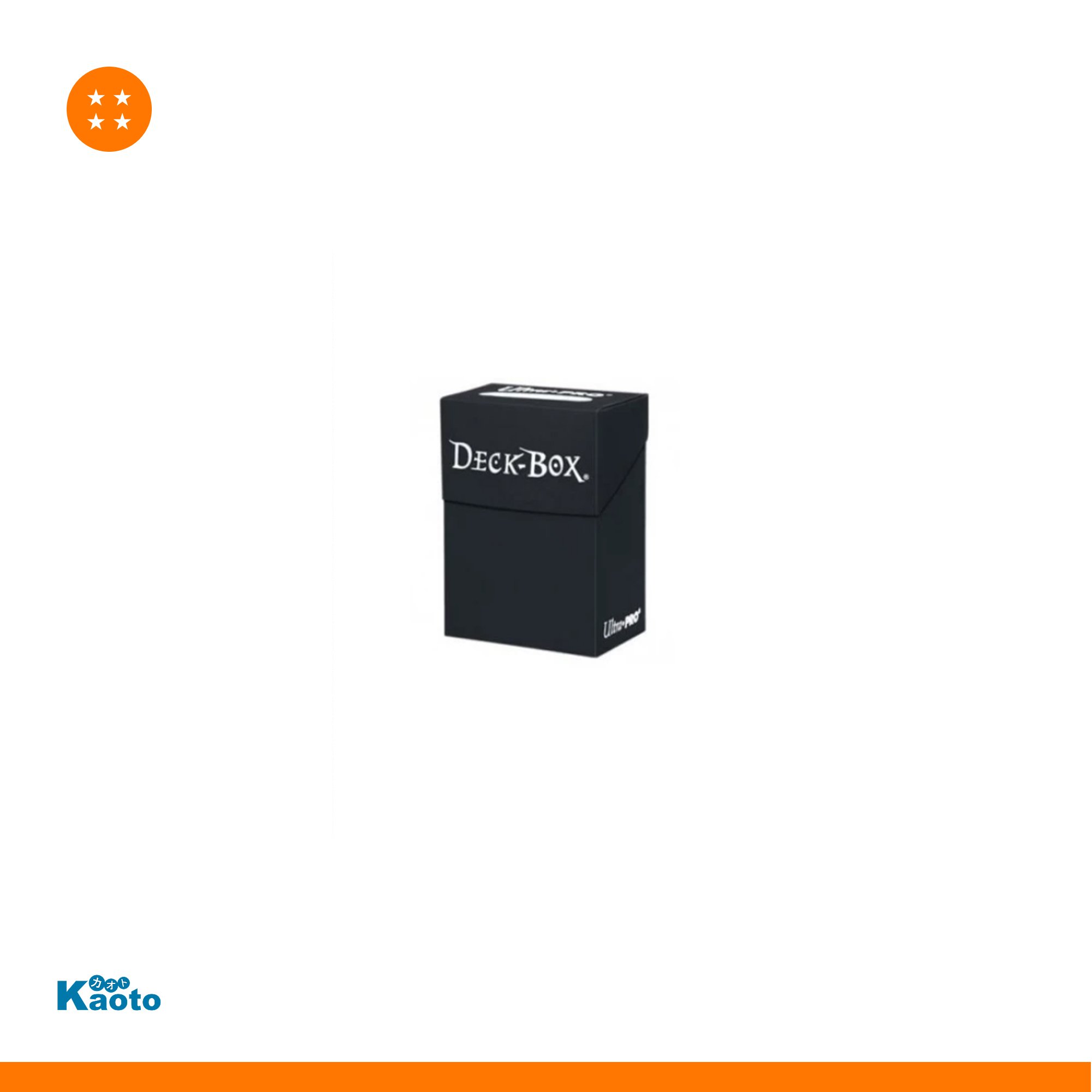 Caja de mazo Deck Box Solid Negro Ultra Pro
