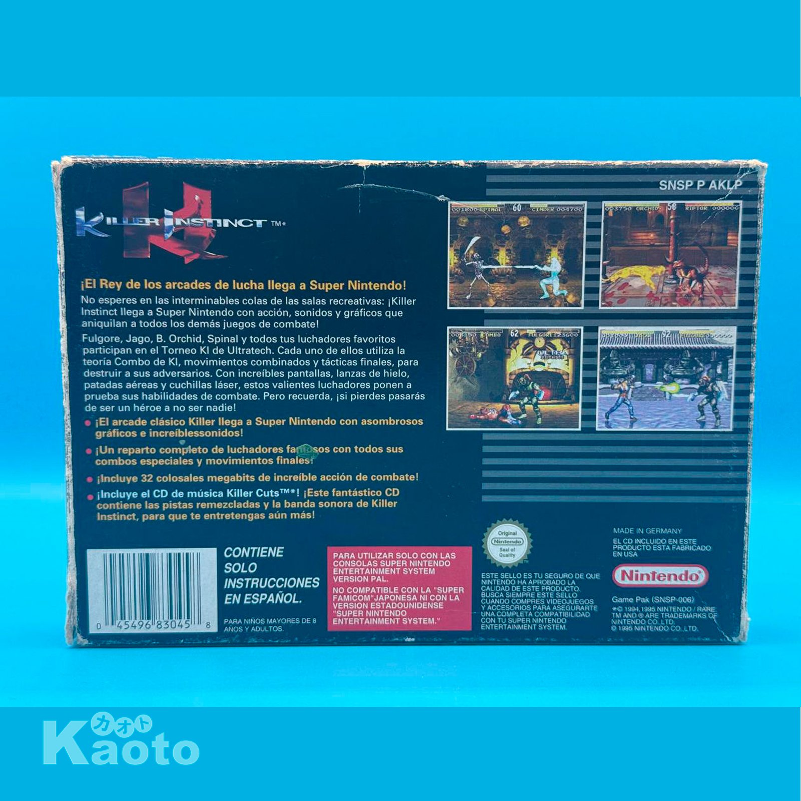 Killer Instinct SUPER NINTENDO - Imagen 2